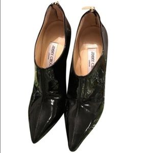 Jimmy Choo patent leather bootie